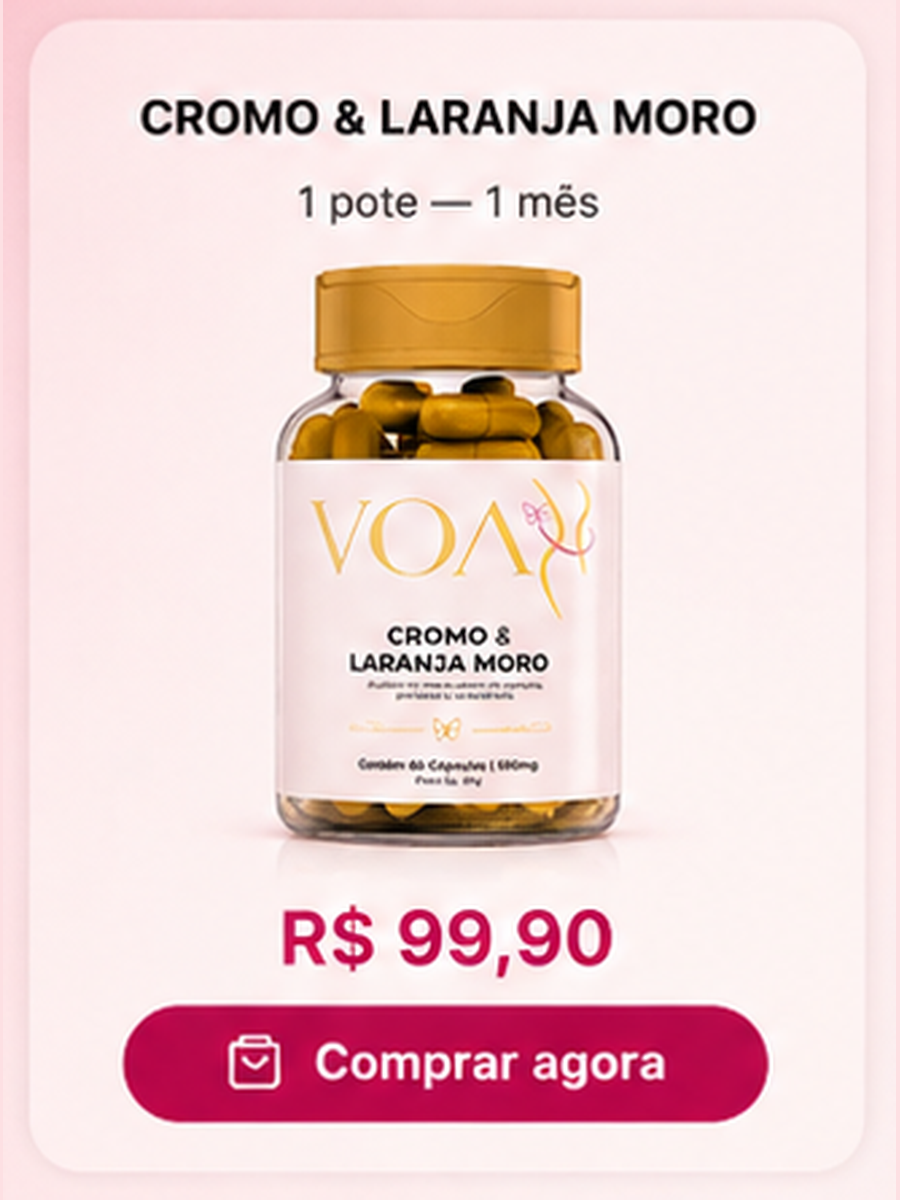 Voa Cromo & Laranja Moro — 1 pote — 1 mês por R$ 99,90